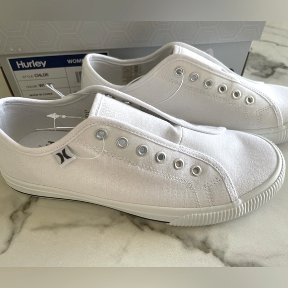 *NWT* Hurley white slip-on shoes - Picture 1 of 4